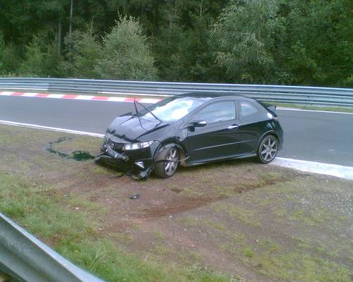 nurburgring crash piece