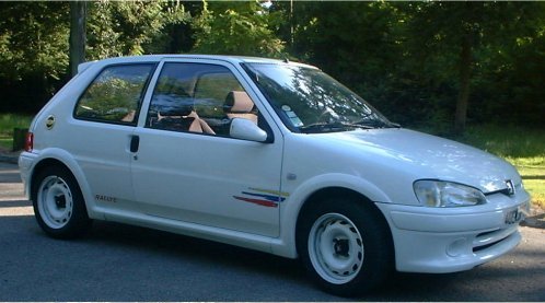 Peugeot 106 Rallye 1600 There was also a young female presenter who did a