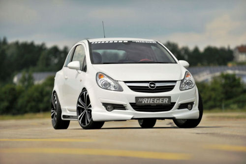 The Corsa D also benefits from a new kit There's a new front spoiler lip